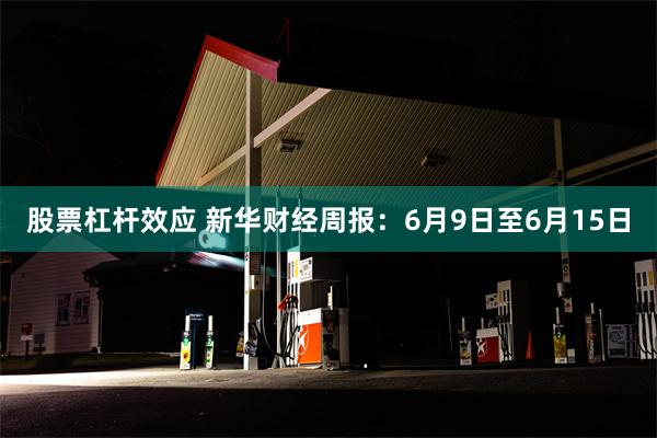 股票杠杆效应 新华财经周报：6月9日至6月15日